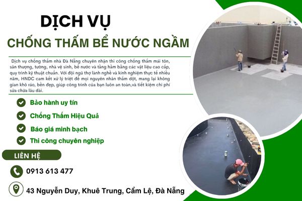 Chống Thấm Bể Nước Ngầm Chuyên Nghiệp Tại Đà Nẵng | HNDC