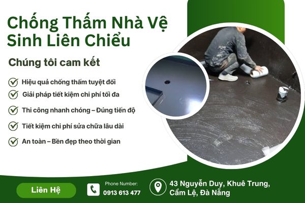 Chống Thấm Nhà Vệ Sinh Liên Chiểu – Ngăn Ngừa Ẩm Mốc & Hư Hỏng Kết Cấu
