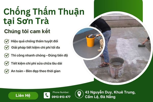 Dịch Vụ Chống Thấm Thuận tại Sơn Trà Hiệu Quả – Vật Liệu Chính Hãng, Bảo Hành Dài Hạn