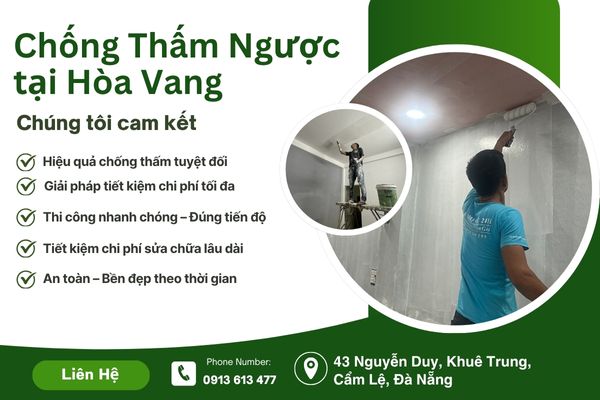 Chống Thấm Ngược tại Hòa Vang – Hiệu Quả, Bền Vững, Tiết Kiệm Chi Phí