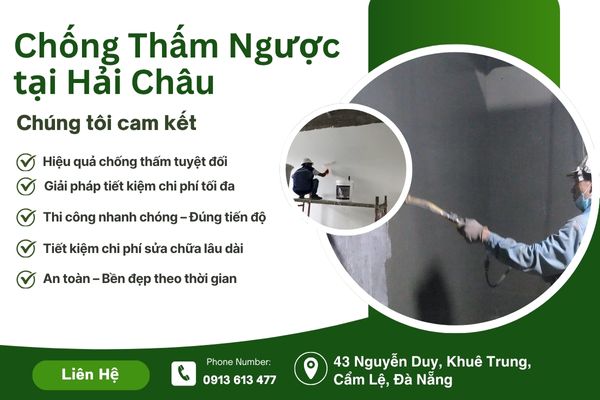 Chống Thấm Ngược tại Hải Châu – Giải Pháp Hiệu Quả Cho Công Trình Bền Đẹp Lâu Dài