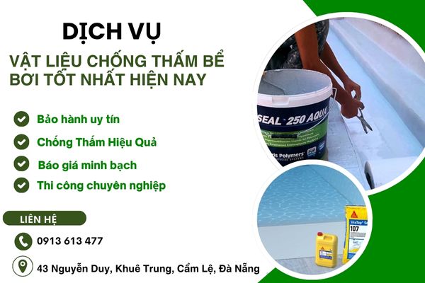 Vật Liệu Chống Thấm Bể Bơi Tốt Nhất Hiện Nay – Giải Pháp Bền Vững, An Toàn Và Hiệu Quả