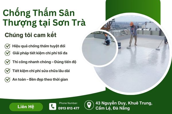 Dịch Vụ Chống Thấm Sân Thượng Chuyên Nghiệp Tại Sơn Trà, Đà Nẵng