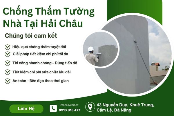Chống Thấm Tường Nhà Tại Hải Châu – Giải Pháp Cho Nhà Phố Trung Tâm